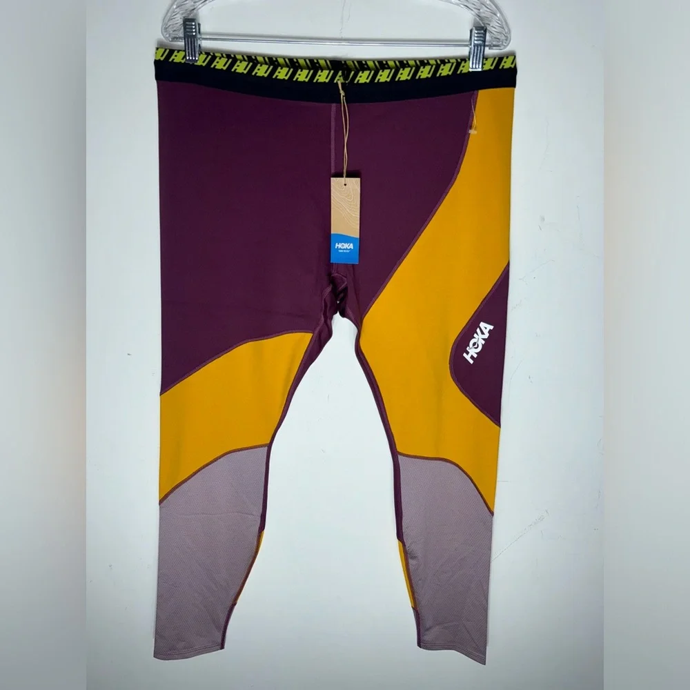 New Hoka One One Hupana Tight Women's Grape Wine 7/8 Length leggings size XXL - Picture 8 of 10